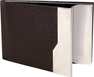 

Rosset Men Casual Brown Artificial Leather Card Holder(5 Card Slots), Black