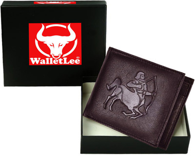 

WalletLee Men Casual Black Genuine Leather Wallet(1 Card Slot), Brown