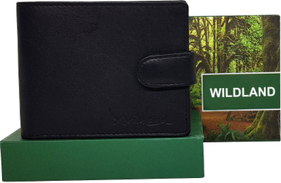 

Wildland Men Formal Black Genuine Leather Wallet(6 Card Slots)