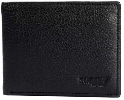 

Softa Men Casual Black Genuine Leather Wallet(2 Card Slots)