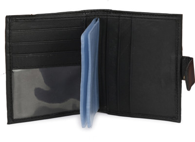 

U Carry Me Men Formal Black Genuine Leather Card Holder(5 Card Slots)
