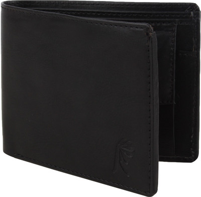 

R Men Casual Black Artificial Leather Wallet(6 Card Slots)