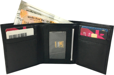 

Wenzest Men Black Genuine Leather Wallet(8 Card Slots)