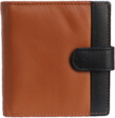 

pocket bazar Men Orange Genuine Leather Card Holder(7 Card Slots)