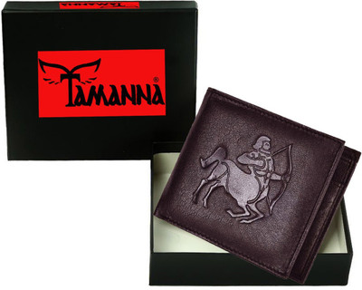 Tamanna Men Casual Brown Genuine Leather Wallet(1 Card Slot)