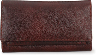 

U Carry Me Girls Casual Brown Genuine Leather Wallet(5 Card Slots)
