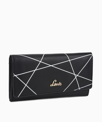 

Lavie Women Casual Black, White Artificial Leather Wallet(11 Card Slots)