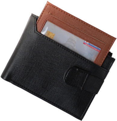 

pocket bazar Men Black Artificial Leather Wallet(9 Card Slots)
