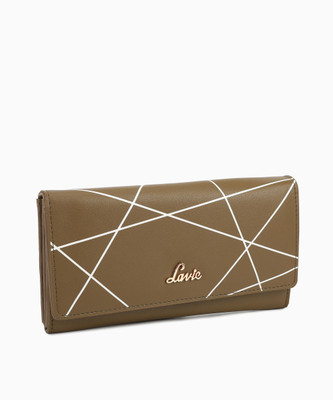 

Lavie Women Casual Brown Artificial Leather Wallet(11 Card Slots), Olive