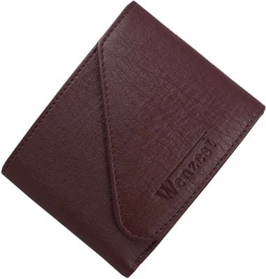 

Wenzest Men Brown Artificial Leather Wallet(3 Card Slots)