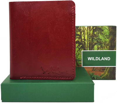 

Wildland Men Red Genuine Leather Wallet(6 Card Slots)