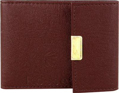 

Wooden Men Casual Maroon Artificial Leather Card Holder(8 Card Slots), Brown