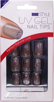 

One Personal Care New Style UV Gel Nail Tips UBB164-05BGE Dark Beige(Pack of 22)