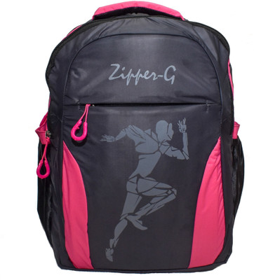 

Zipper-G pinkspeed 30 L Backpack(Pink, Grey), Grey;pink