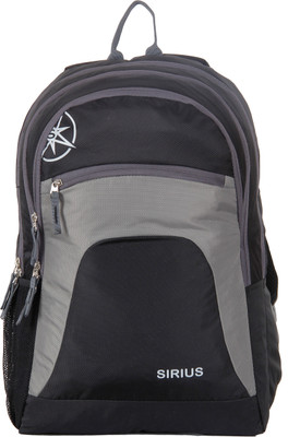 Sirius Fashion Backpack Waterproof Backpack(Black, Grey, 25 L)