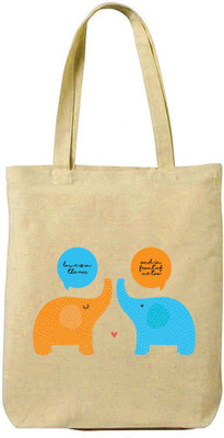 

Hamee Elephant Pair Multipurpose Bag(Beige, 15 L)