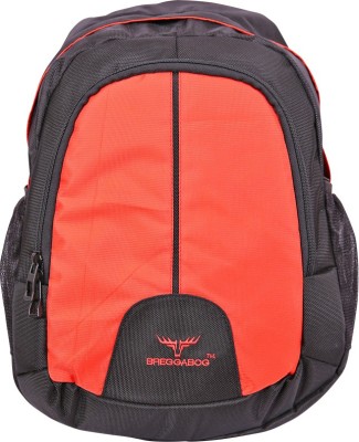 BREGGABOG BACKHILL Waterproof School Bag(Black, Orange, 12 L)