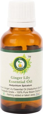 R V Essential Pure Ginger Lily Oil 15ml - Hedychium Spicatum(15 ml)