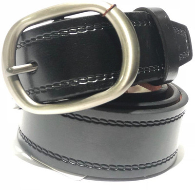 

OODI Men Casual Black, Grey Genuine Leather Belt