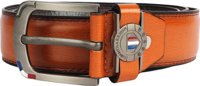 

KINMOI Men Casual Tan Genuine Leather Belt, Brown