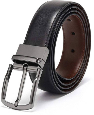 

Albatraoz Men Formal Black Genuine Leather Reversible Belt