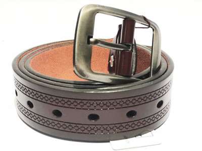 

OODI Men Casual Brown Genuine Leather Belt