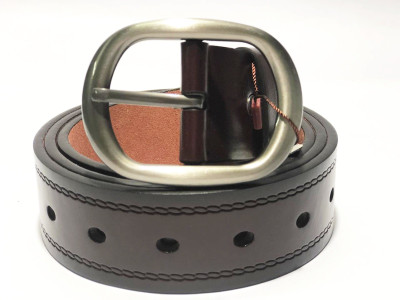 

OODI Men Casual Brown Genuine Leather Belt