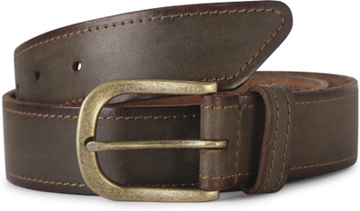 

Vittore Men Casual Green Genuine Leather Belt, Olive green