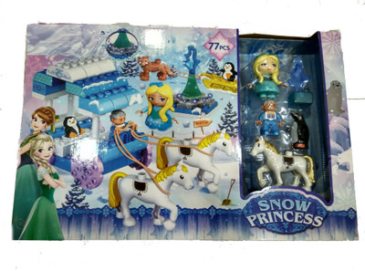

Bestie Toys snow princess block construction 77pcs(Multicolor)