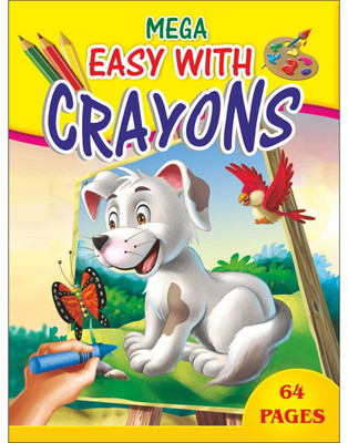 Mega Easy with Crayons - Colouring Book(English, Paperback, Shanti Publications)