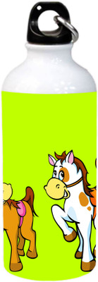 

Grazios Horse Animal Design Aluminium Sipper 600 ml Sipper(Pack of 1, Multicolor), White