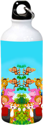 

Saltine Sky Blue Cartoon Design Aluminium Sipper 600 ml Sipper(Pack of 1, Multicolor)