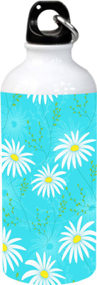 

Jikraa Sky Blue-White Floral Aluminium Sipper 600 ml Sipper(Pack of 1, Multicolor)