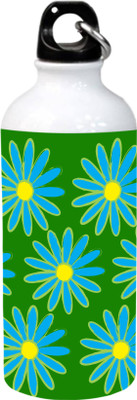 

Saltine Green-Sky Blue Floral Print Aluminium Sipper 600 ml Sipper(Pack of 1, Multicolor)