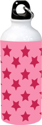 

Grazios Pink Star Design Aluminium Sipper 600 ml Sipper(Pack of 1, Multicolor), White
