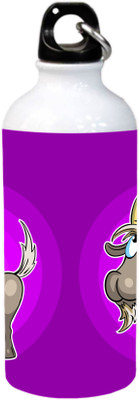 

Grazios Purple Animal Design Aluminium Sipper 600 ml Sipper(Pack of 1, Multicolor)