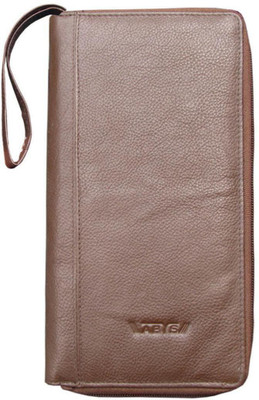 

ABYS Women Casual Brown Genuine Leather Document Holder(14 Card Slots)