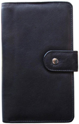 

ABYS Women Casual Black Genuine Leather Document Holder(9 Card Slots)