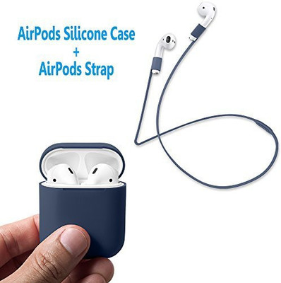 

Blue Birds Pouch for AirPods Case(Black, Cases with Holder, Flexible Case)