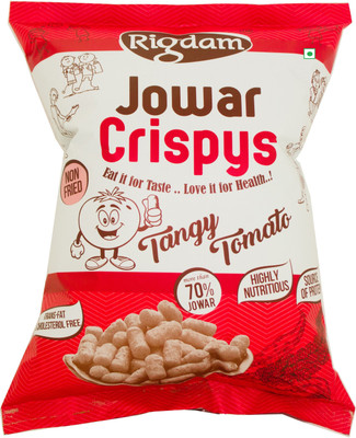 

Rigdam Jowar Roasted Crispys Tomato Tangy (Pack of 4 - Each 125gm) Chips(500 g)