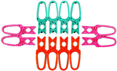 

HRV Marketing High Quality Standard Plastic Multipurpose Cloth Clip(Set of 12, Multicolor)
