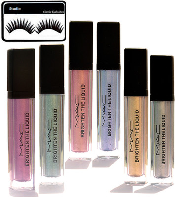 

studio Eyelashes, Mac Brighten The Liquid Pigment 6 in one(Set of 7)