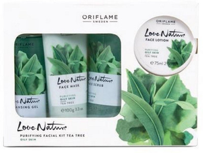 

Oriflame Sweden Love Nature Facial Kit Tea Tree(Set of 4)