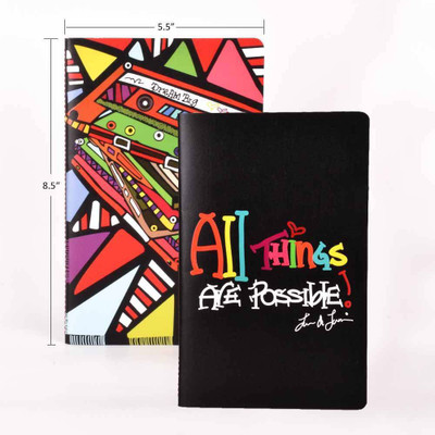 

Doodle Regular Notebook(Endless Possibilities Notebook Diary, Soft Bound, 80 Single Ruled pages, 80 GSM, Gift for Friends, Birthday gift, Multicolor, Pack of 2)