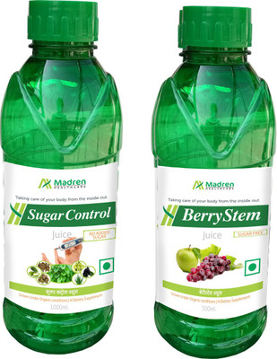 

Madren Healthcare Sugar Care 1 Ltr & Berry Stem Juice 500 ml(2 x 750 ml)
