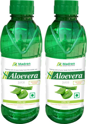 

Madren Healthcare Aloevera 1 Ltr PACK OF 2 COMBO(2 x 1000 ml)