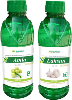 

Madren Healthcare Amla 1 Ltr & Lahsun Juice 1 Ltr(2 x 1000 ml)