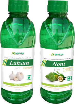 

Madren Healthcare Lahsun 1 Ltr & Noni Juice 1 Ltr(2 x 1000 ml)