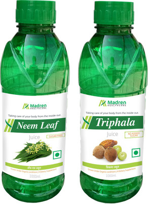 

Madren Healthcare Neem 1 Ltr & Triphala Juice 1 Ltr(2 x 1000 ml)