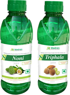 

Madren Healthcare Noni 1 Ltr & Triphala Juice 1 Ltr(2 x 1000 ml)
